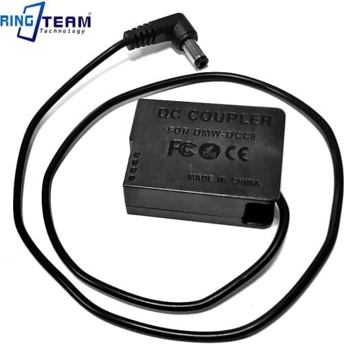 DC5525 Coiled DMW-DCC8 DCC8 DC Coupler for Panasonic Lumix DMC FZ2500 FZ2000 FZ1000 FZ200 FZ300 G5 G6 G7 GX8 G80 G81 G85 Cameras