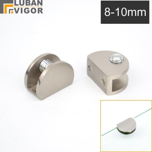 Glass clip/clamp/Rack/self support,Zinc alloy,For 8-10mm glass,Brushed surface,No rust,easy to install,Glass Hardware