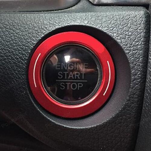 Interior Accessories Ignition Key Ring Engine switch decoration cover For Honda new Civic