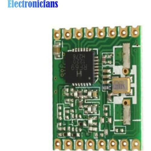 High Integrated RFM69W 915Mhz Wireless Transceiver (HopeRF RFM69W-915S2) Module Buit-in Clock Temperature Sensor