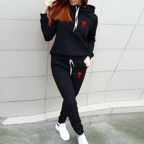 Womens Tracksuit Hoodies 2 Piece Set Sweatshirt + Pants Women Sport Suit Spring And Autumn Sportswear Size S-4XL