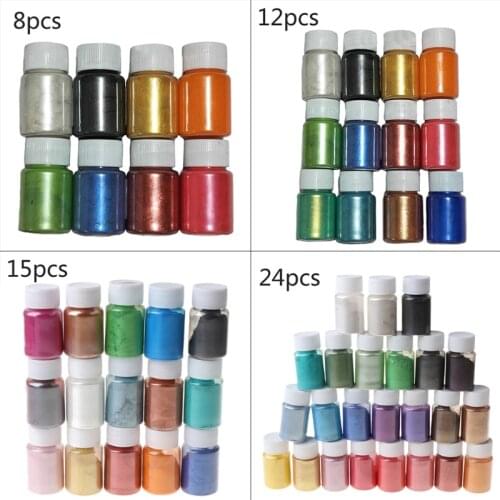 1 Set Pearlescent Mica Powder Epoxy Resin Dye Pearl Pigment DIY Jewelry Crafts