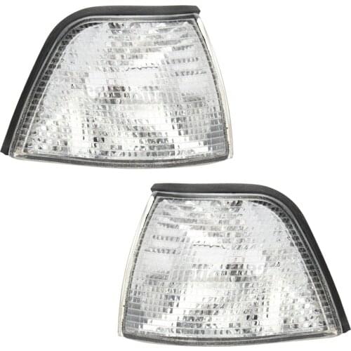 1 Pair Car Clear Corner Lamp Lens Turn Signal Light Shell Fit For BMW E36 3 Series 2Door Coupe/Convertible 323i 325i 1992-1998