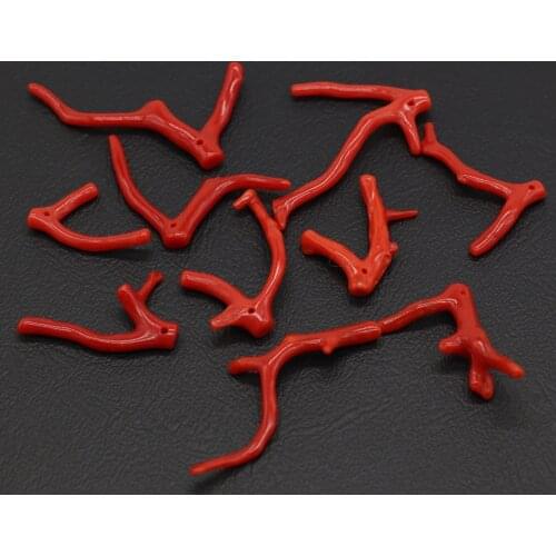 2021 New Natural Stone Coral Bead Red Irregular Branch Shape Pendant Jewelry Making DIY Bracelet Necklace Earrings Jewelry Gift