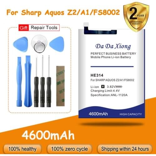High capacity 4350mAh HE314 Battery For SHARP AQUOS Z2 A1 FS8002 Replacement batteria + free tools
