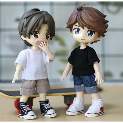 Ob11 doll clothing accessories GSC clay head DDF YMY Body9 plain body can be worn with a solid color T-shirt doll clothes