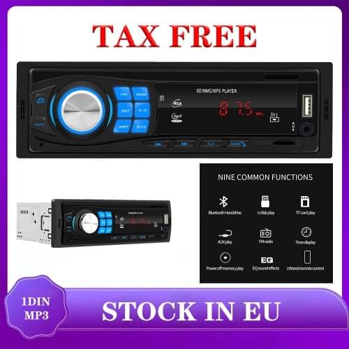 Car Radios video 1 Din Bluetooth Stereo Aux-in Mp3 Fm Receiver USB WMA AUX Sd Audio BT Car Mp3 Player 2+32G CE 8809