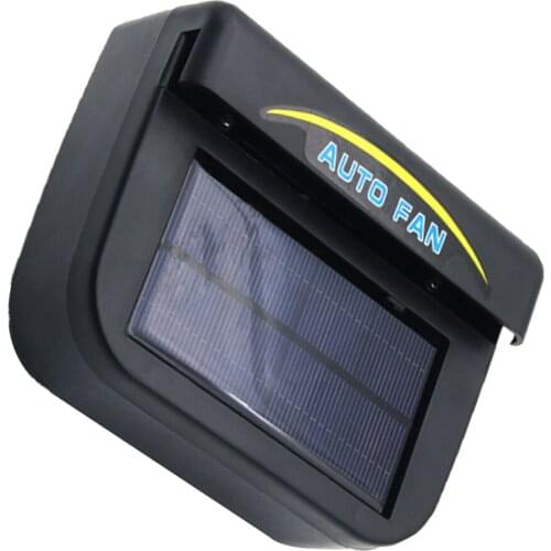 Automobile Cooler Ventilation Fan Air Vent Exhaust Heat Fan Solar Energy Powered Vehicle Car Auto with Rubber Strip