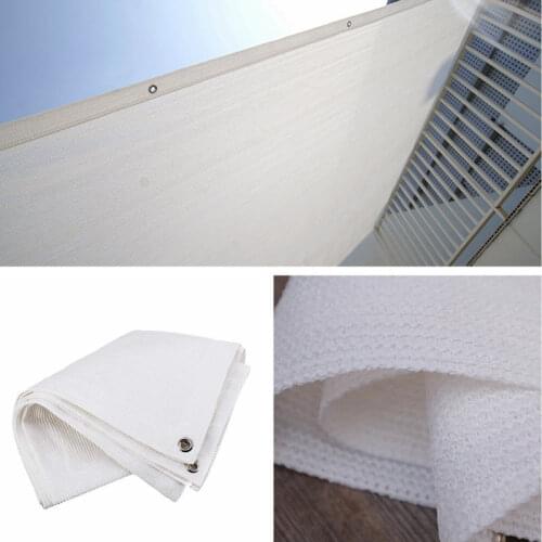 White Sun Shelter Canopy Sun Shade Sail Home Garden Awnings Outdoor Protection Covers Square Patio Glass House Customized Size