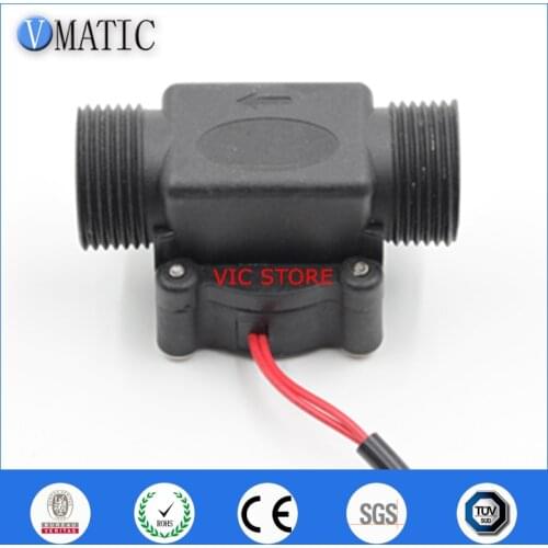 Free Shipping VC678-1 Plastic Water Magnetic Mounted Pa+gf Material Indicator Reed Switch Flow Sensor G3/4 Thread Flow Switch