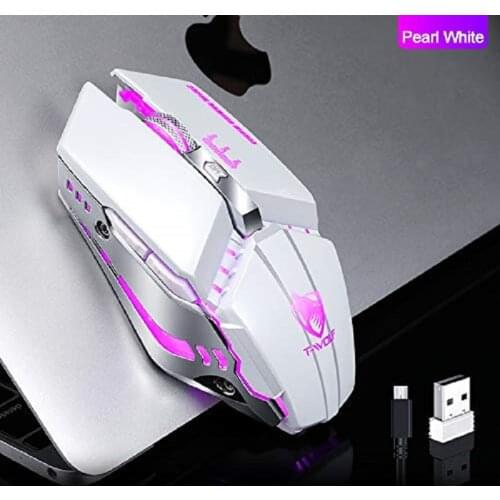 USB Wireless Mouse Charging Silent Mouse Touch Wheel Gaming Mouse For T-Wolf Q15 Four-Color Computer Peripheral Office Mouse