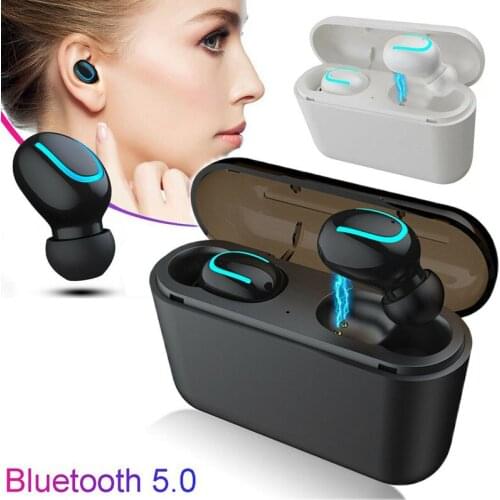 Bluetooth Earphones Wireless Mini In Ear Headset Sport Noise Isolation TWS Earbuds with Mic for iPhone Android Universal