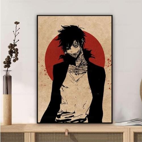 Dabi bnha Anime Art Print Modern Poster Wall Pictures Living Room Decor