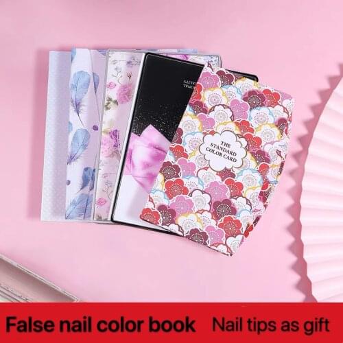 Double-Sided 36/48/60/80/90/120/160/216 Color Nail Gel Polish Card Embedded Professional Model Nail Display Book Nail Art Tools