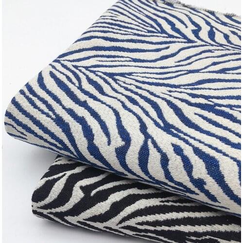 Pure Cotton Jeans Fabric Animal Pattern Jacquard Indigo Blue Denim After Washed Thick For Dress Pants Coat DIY Telas 100X150cm