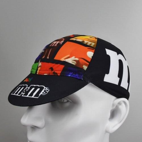 Black MM Family Cycling Cap Men And Women Bike Wear Headdress Hat Road Mountain Bike Race Headwear