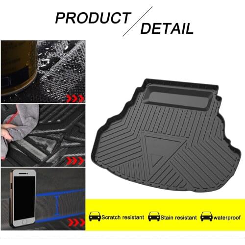 Muchkey TPE Trunk Mat For Toyota Camry 2012 2013 2014 2015 2016 2017 Car Accessories Custom Cargo Liner