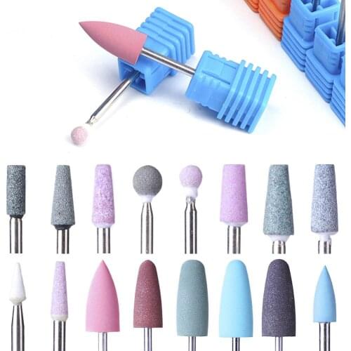 Multifunctional Color Diamond Polishing Head for Trimming Nail Cuticles and Dead Skin Polishing Head for Nail Trimming Tools