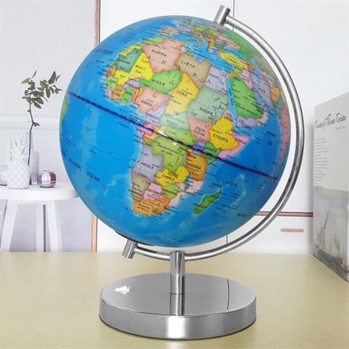 Desktop Globe USB Luminous Constellation District Globe Detailed English Version World Map Educational Toy For Classroom Library