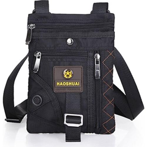 Men Nylon Shoulder Messenger Bags Military Motorcycle Rider High Quality Waist Crossbody Fanny Pack Hip Bum Belt Bag wallet