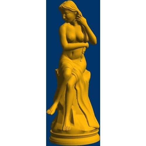 New 3D model for cnc 3D carved figure sculpture machine in STL file format naked woman-2