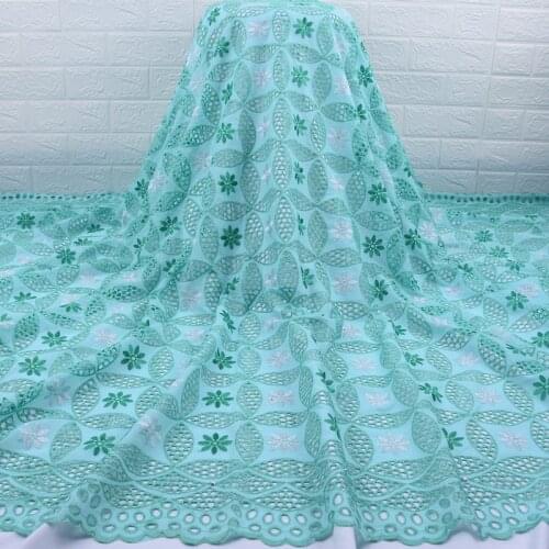 New Style Swiss Voile Lace In Switzerland Small Flower Embroidered Nigerian African Cotton Dry Lace Fabric For Daily Wear A1775