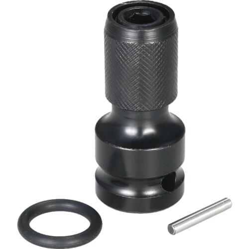 1/2" Square Drive to 1/4" Hex Shank Adaptor Tungsten steel Quick Release Impact Wrench Screwdriver Socket Conversion Adaptor