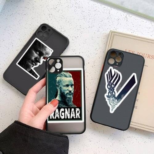Ragnar Lothborok Vikimgs Phone Case Matte Transparent for iPhone 7 8 11 12 s mini pro X XS XR MAX Plus coque
