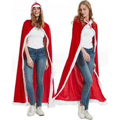 Christmas Costume Adult Christmas Cloak Cloak Little Red Riding Hood Childrens Party Stage Costumes Anime Clothes cosplay