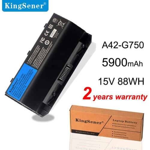 Kingsener A42-G750 Laptop Battery for Asus ROG G750 G750JM G750JS G750J G750JW G750JH G750JX G750JZ Series15V 88WH 5900mAh