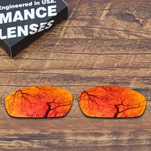 ToughAsNails Polarized Replacement Lenses for Oakley Blender Sunglasses Fire Red Mirrored Color (Lens Only)