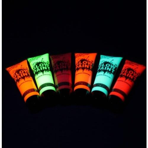Face Body Glow Paint Party Glow in Dark Make Up Festival Club Cheering Body Art Party home decor