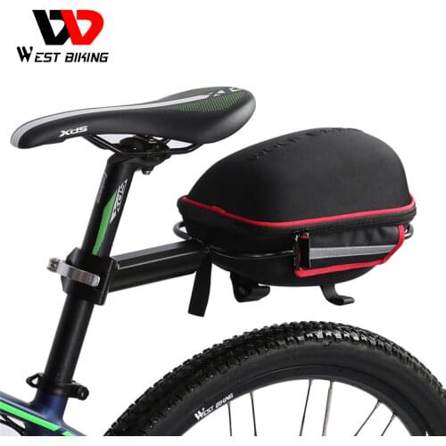 WEST BIKING Cycling Bag Waterproof Bike Trunk Saddle bag With Rain Cover Bicycle Rear Bag MTB Road Mountain Bike Luggage Bags