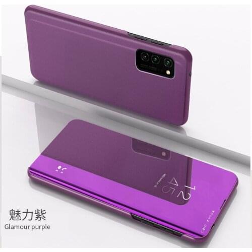 10pcs/lot Mirror Flip Cover Stand Leather+PC Cover case For Samsung S21 S21Ultra PLUS A21S S20FE A12 A52 A72 A42 A21 A11/M11