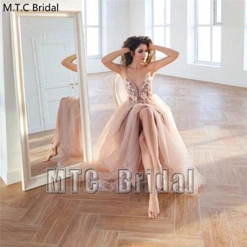 Plus Size Backless Pregnant Women Prom Dresses Spaghetti Strap Appliques Tulle Sexy Wedding Party Dress Long Formal Gowns