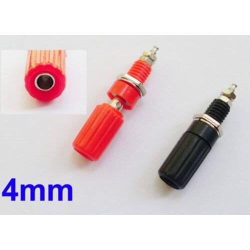 10x Binding Post Speaker Cable Amplifier 4mm Banana Jack Plug Adapter Connector Red/Black Color