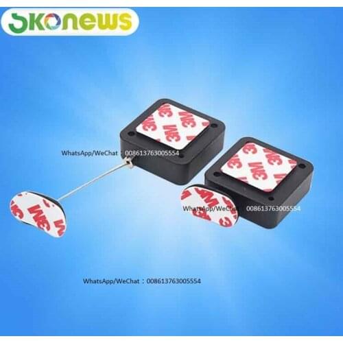 50 pcs Cell Phone Security Cable Recoiller Supermarket Retail Store Merchandise Retractable Anti-Theft Pull Wire Box