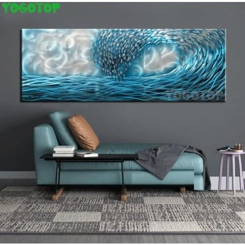 5D Diamond Painting Abstract Art Blue Waves Cross Stitch Diamond Embroidery Sale Bead Picture Kits Handicraft Art Decor YY5004