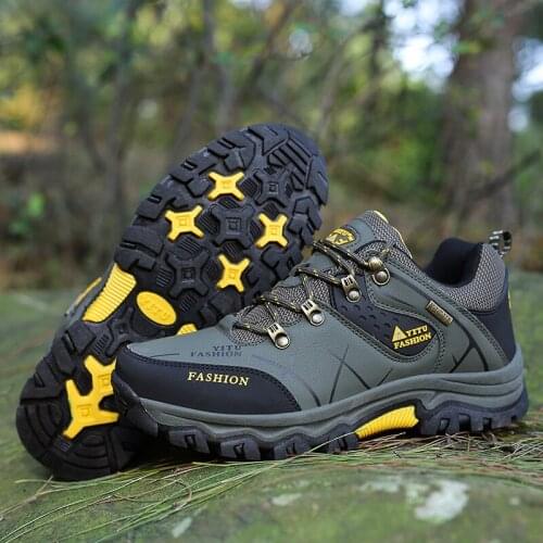 Plus Size 39-45 46 47 Brand Hiking Shoes Men Spring Hiking Boots Mountain Climbing Shoes Outdoor Sport Shoes Trekking Sneakers