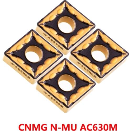 CNMG1204 CNMG120408 CNMG120412 NMU AC630M Carbide Inserts CNMG 120408 120412 Lathe Cutter Turning Tool CNC Cutting 100% Original