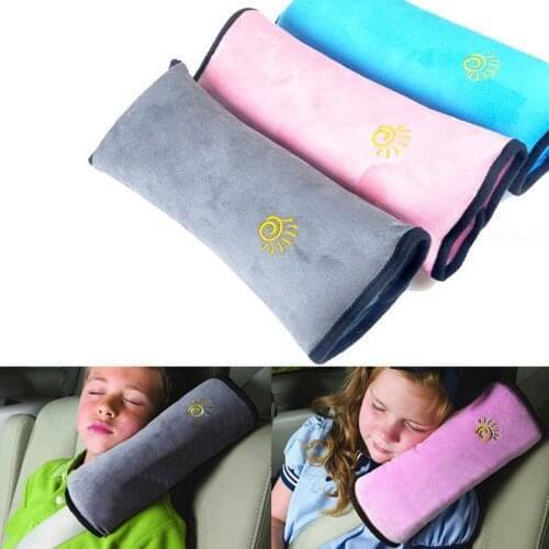 Baby Strap Cushion Car Shoulder Pads Cover Auto Safety Headrest Neck Protect Pillows Seat Belt Safety Support Pillow Harness Mat