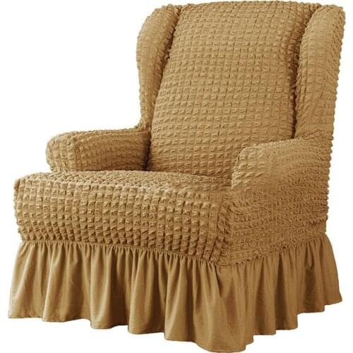 Elastic All-inclusive Single Sofa Cover Seersucker Skirt Tiger Stool Cover Non-slip Sofa Cover Home Chair Cover