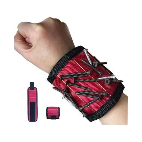 Wrist Support Strong Magnetic For Screw Nail Holder Wristband Band Tool Belt Screws Nails Drill Bits Bracelet for Repair Tool