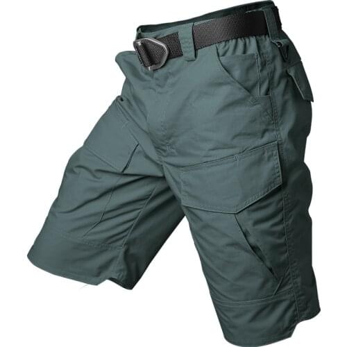 Summer Tactical Shorts Military Multi-pocket Hiking Cargo Shorts Mens Outdoor Sports Travel Camping Fishing Waterproof Shorts