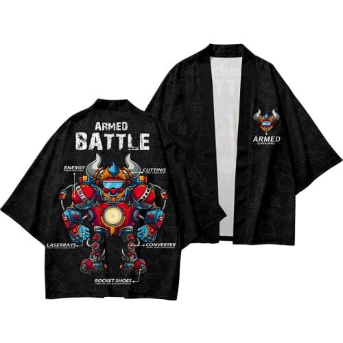 Summer Traditional Casual Loose Thin Kimono Pants Asian Clothes Couple Japanese Harajuku Vintage Print Cardigan Men