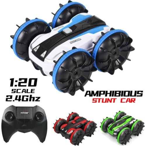 360 Rotate Rc Car Driving Water And Land Drift Waterproof Amphibious Electric Remote Machine Radio Control Car Toys For Children