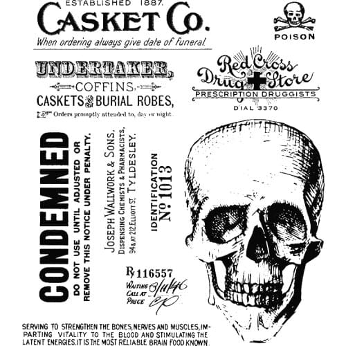 2021 New Halloween Retro Skull Pattern Clear Stamps For Making Skeleton Greeting Card Paper Scrapbooking No Metal Cutting Dies