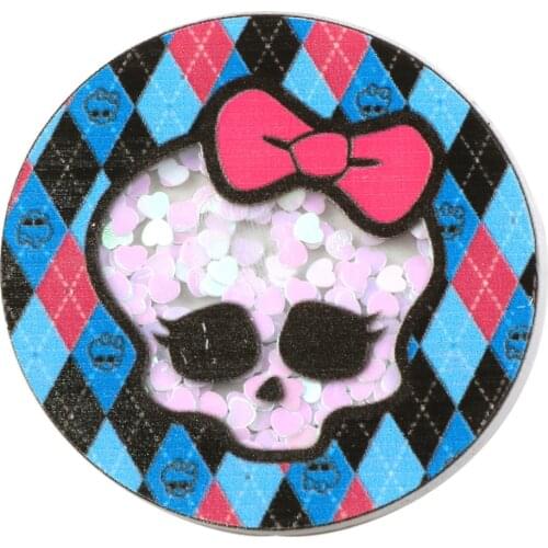 Halloween Ghost Quicksand Acrylic Planar Resin DIY Sew Bow-knot Crafts Sequin Shakers Homework Material,10Yc17908