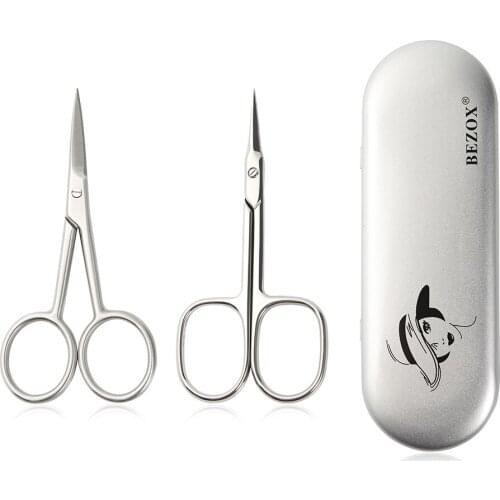 Manicure Precision Professional Stainless Steel Eyebrow Eyelash Hair Remover Trimme Tool Eyebrow Scissors