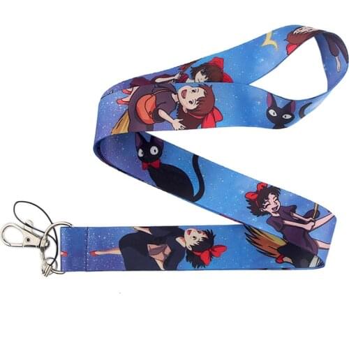 CA86 Kikis Delivery Service Lanyard Neck Strap for key ID Card phone Straps Badge Holder DIY Hanging Rope Neckband Accessories
